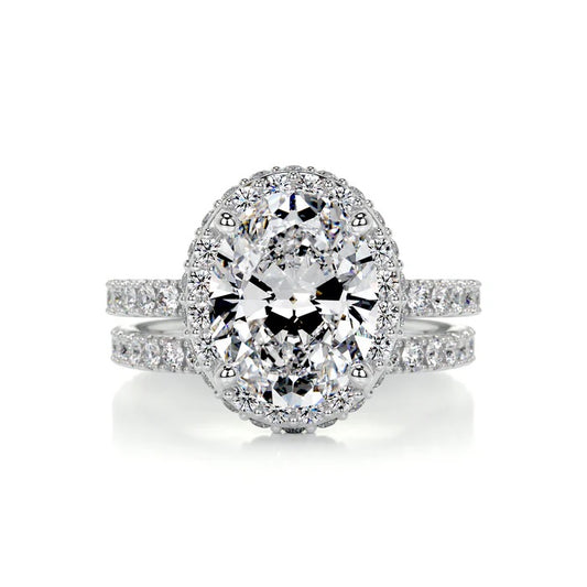 2 CT Oval Shaped Diamond Rings For Women