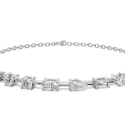 Multi Diamond Tennis Bracelet