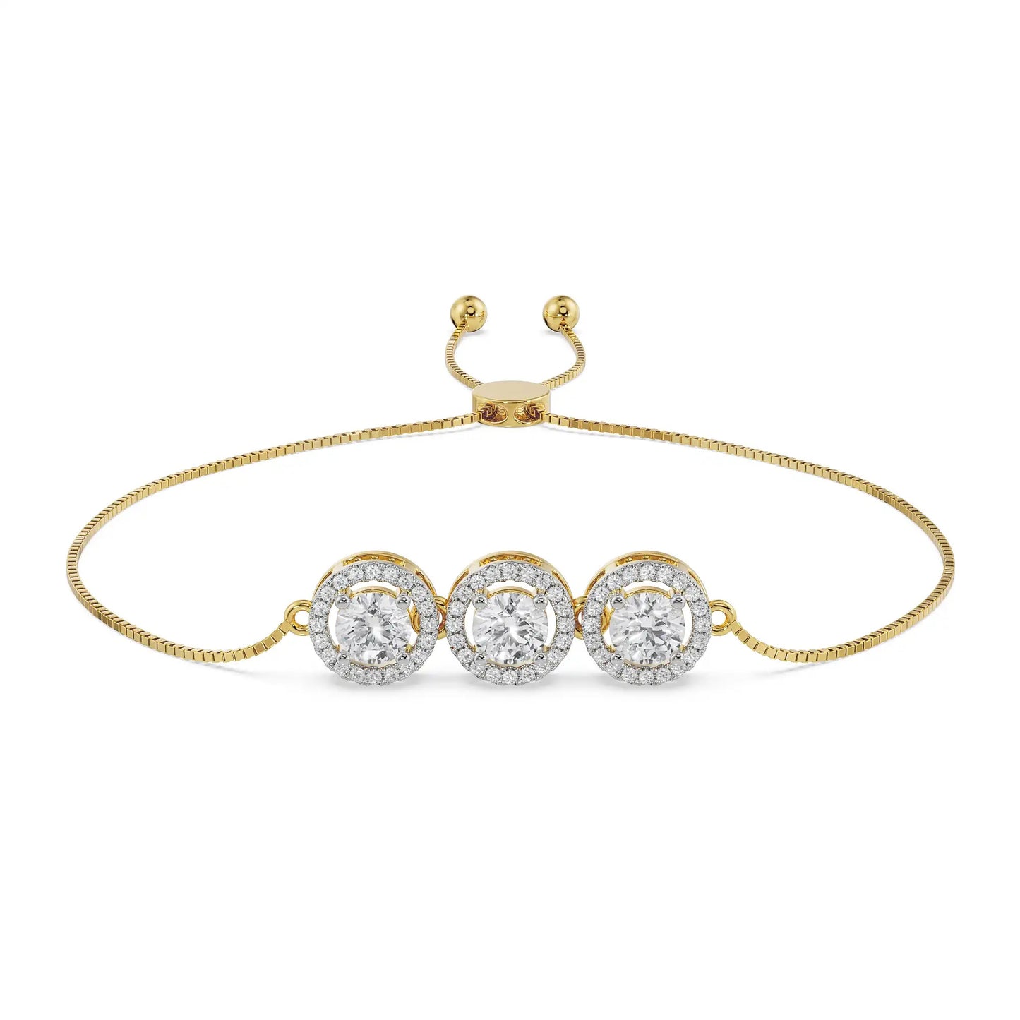 Elegant Trio Diamond Bracelet