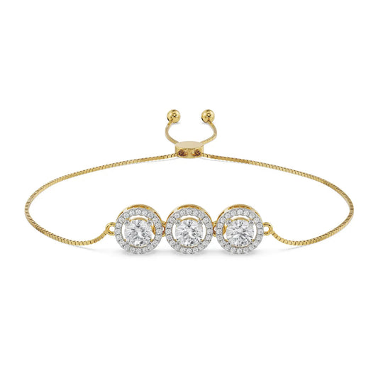 Elegant Trio Diamond Bracelet