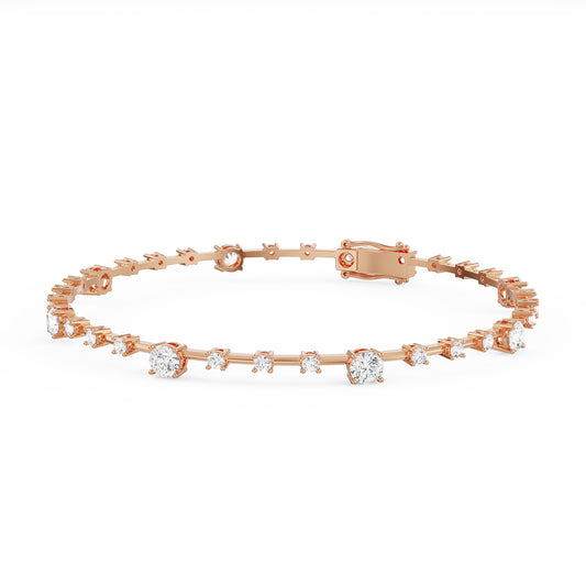 Spaced Tennis Diamond Bracelet