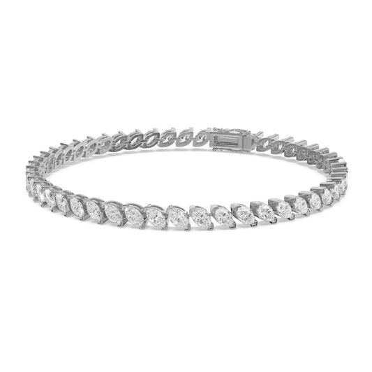 20 Pointer Marquise Diamond Tennis Bracelet