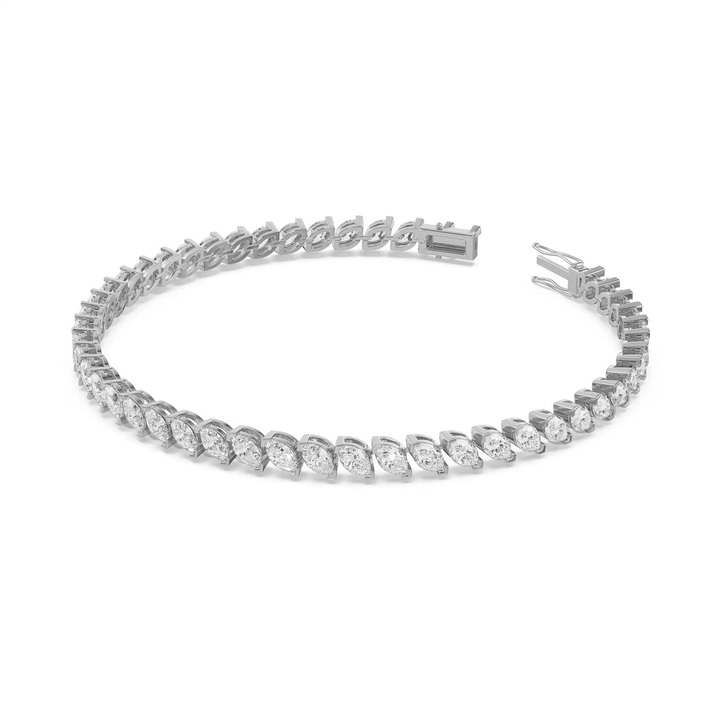 20 Pointer Marquise Diamond Tennis Bracelet