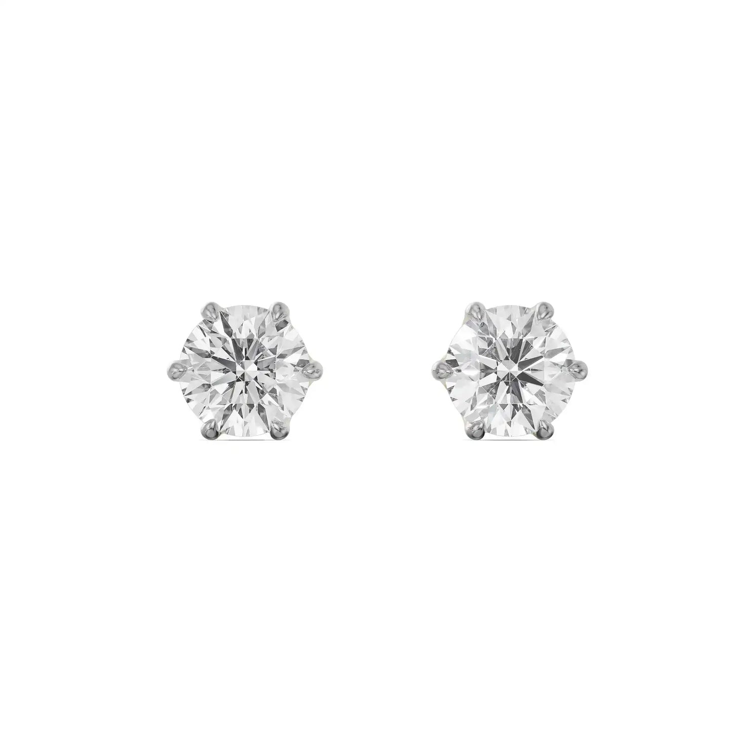 0.70 CT Round Diamond Studs Earrings