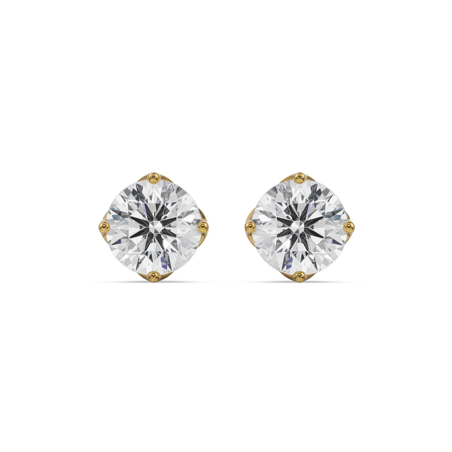 0.5 CT Timeless Solitaire Studs Earrings