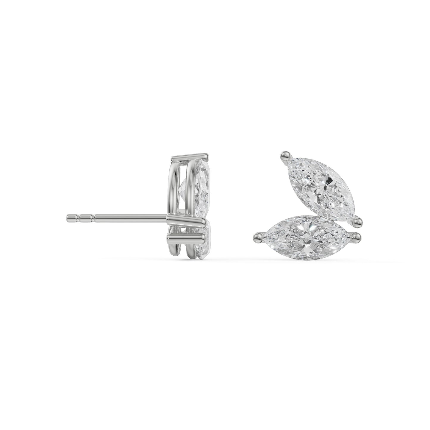 Butterfly Marquise Studs Earrings