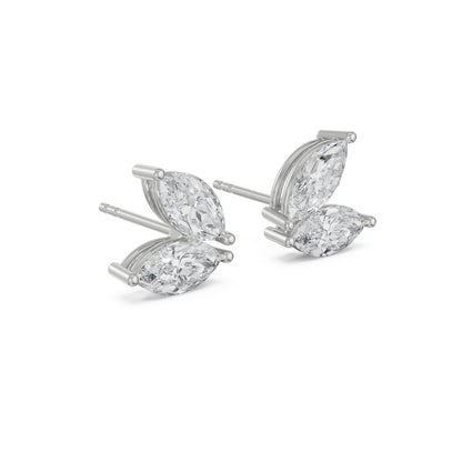 Butterfly Marquise Studs Earrings