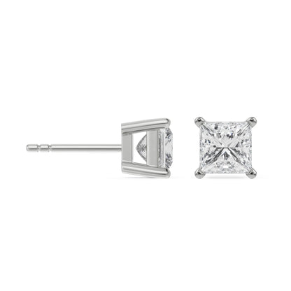 2 CT Timeless Princess Solitaire Studs Earrings