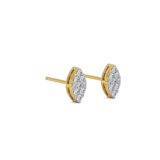 Leafy Delight Diamond Studs Earrings