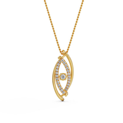 Classic Evil Eye Diamond Necklace