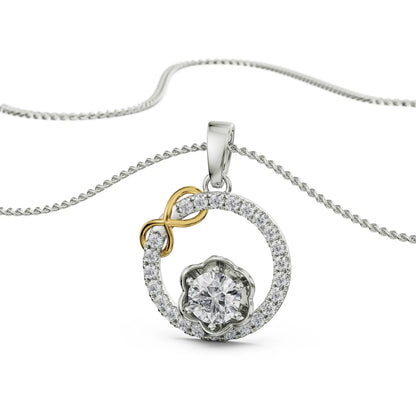 Circle Infinity Diamond Necklace