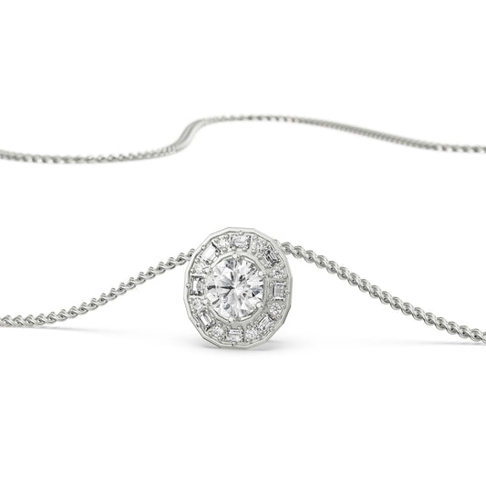 Radiant Cascade Diamond Necklace