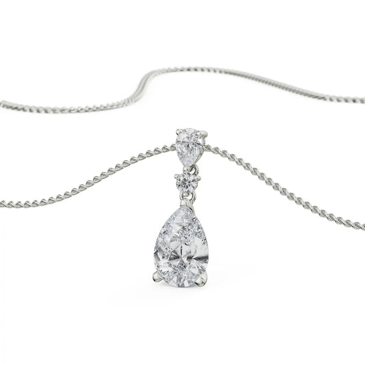 Pear Drop Diamond Pendent