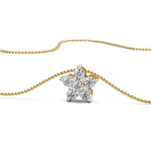 Mosi Leaf Diamond Necklace