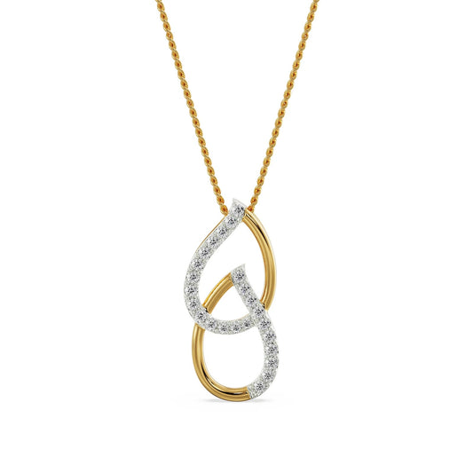 Regal Pear Diamond Necklace