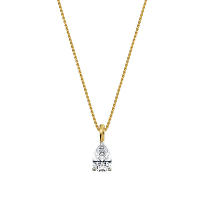 0.5 CT Pear Solitaire Necklace