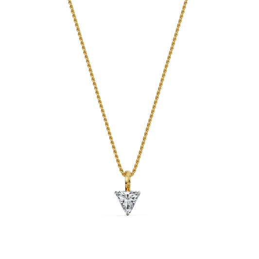 0.5 CT Trilliant Diamond Necklace