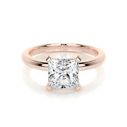 2 CT Solitaire Princess Diamond Ring for women