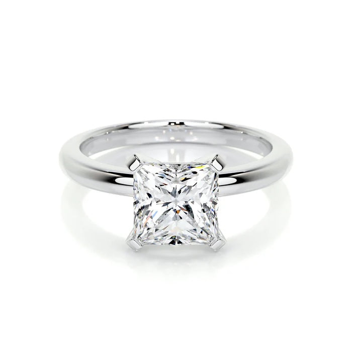 2 CT Solitaire Princess Diamond Ring for women