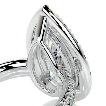 2 CT Pear Shaped Halo Diamond Rings For Women