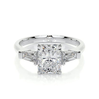 2 CT Radiant Shaped Diamond Rings For Women