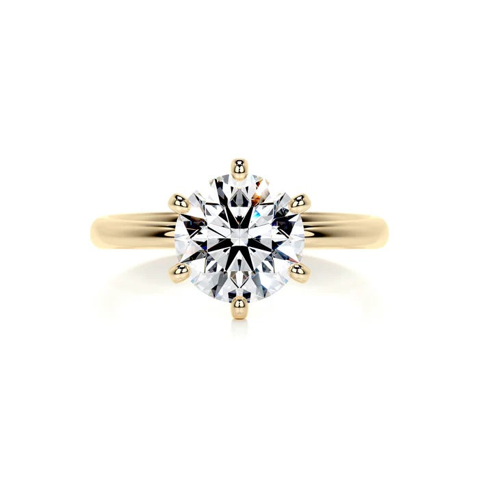 2 CT Brilliant Round Solitaire Diamond Rings For Women