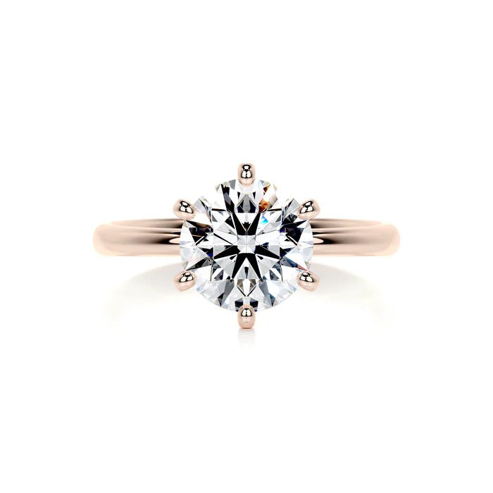 2 CT Brilliant Round Solitaire Diamond Rings For Women