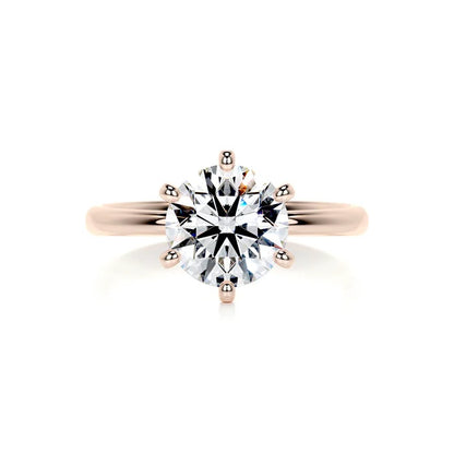 2 CT Brilliant Round Solitaire Diamond Rings For Women