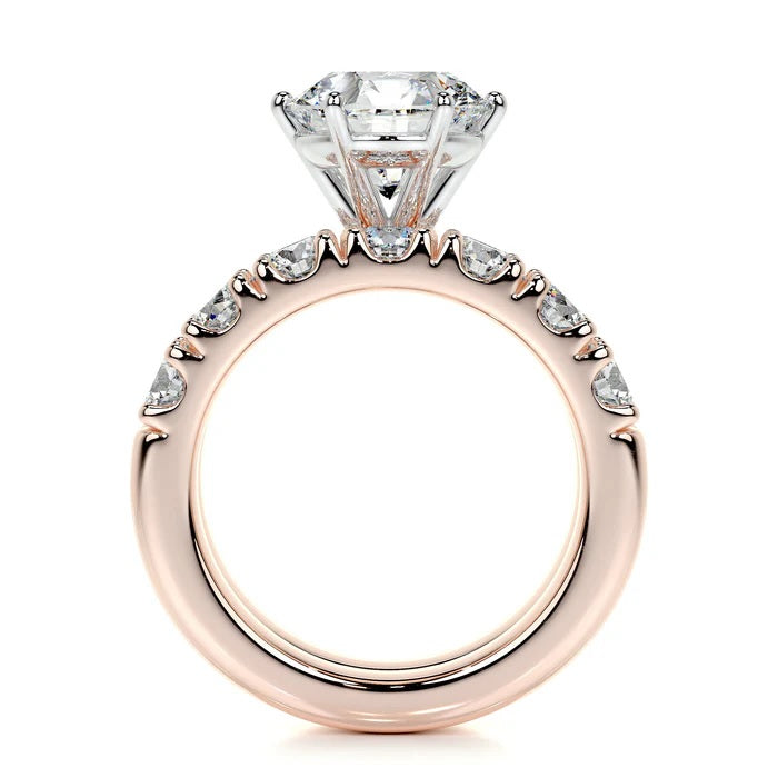 3 CT Brilliant Round Diamond Rings Set