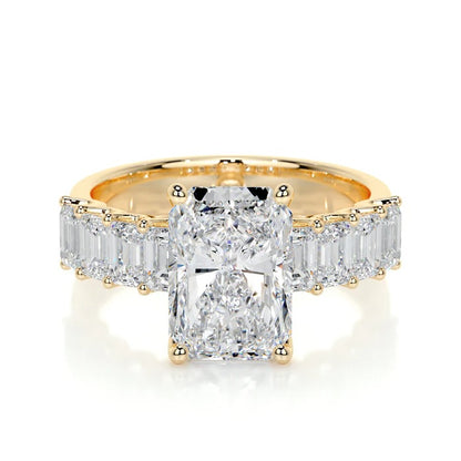 3 CT radiant Shaped Diamond Rings For Women