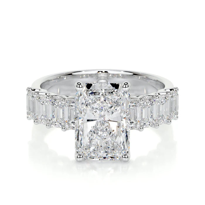 3 CT radiant Shaped Diamond Rings For Women