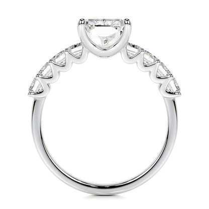 3 CT radiant Shaped Diamond Rings For Women