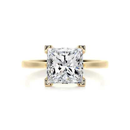 3 CT Princess Solitaire Diamond Rings For Women