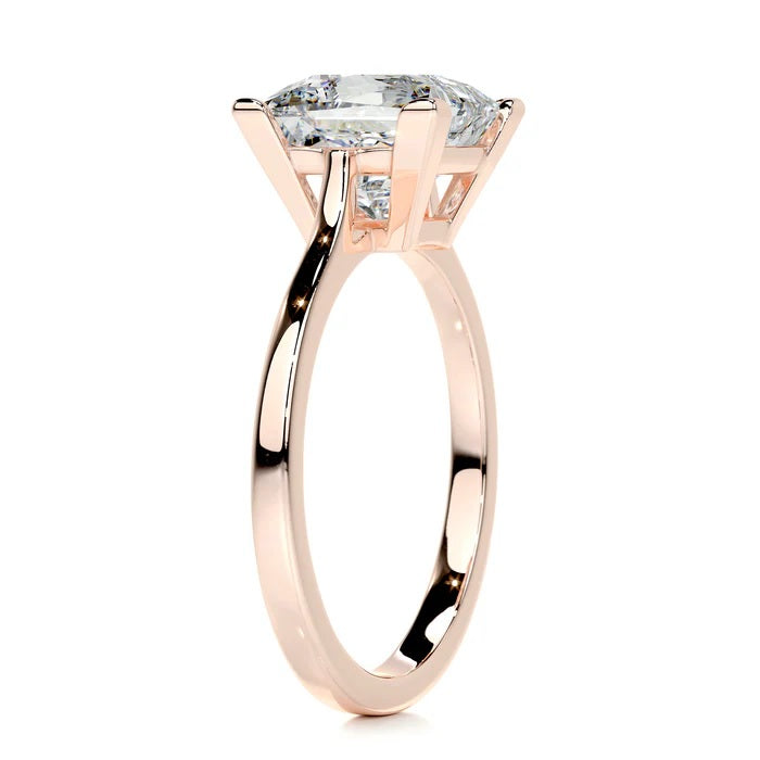 3 CT Princess Solitaire Diamond Rings For Women