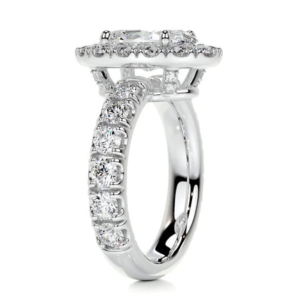 1.5 CT Oval Shaped Halo Diamond Rings For Women