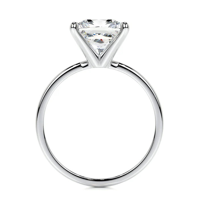 3 CT Princess Shaped Solitaire Diamond Rings For Women