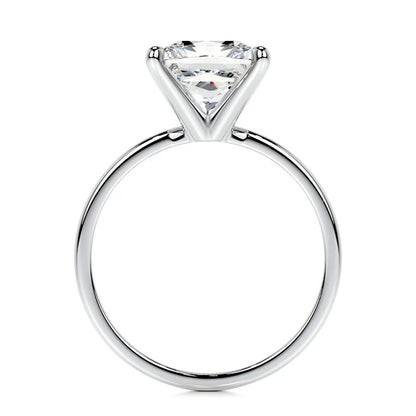 3 CT Princess Shaped Solitaire Diamond Rings For Women