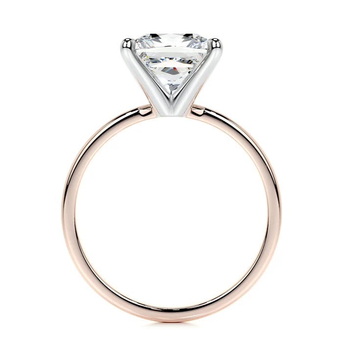 3 CT Princess Shaped Solitaire Diamond Rings For Women