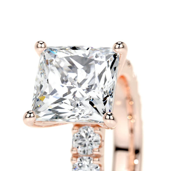 3 CT Princess Cut Diamond Rings For Women