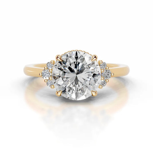 2 CT Brilliant Round Shaped Diamond Rings For Women