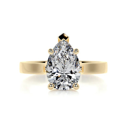 2 CT Brilliant Round Shaped Solitaire Diamond Rings For Women