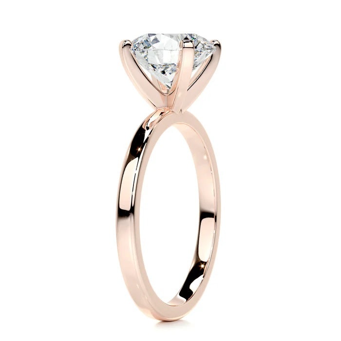 2 CT Brilliant Round Shaped Solitaire Diamond Rings For Women